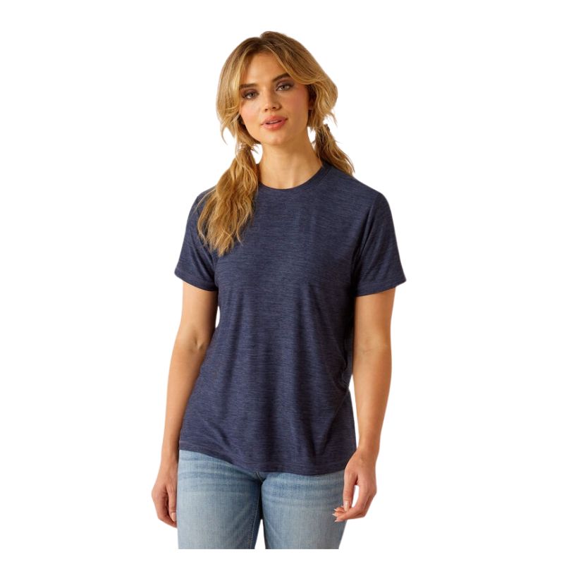 Ariat Women's Short Sleeve Lugna Black Logo Tee Shirt-