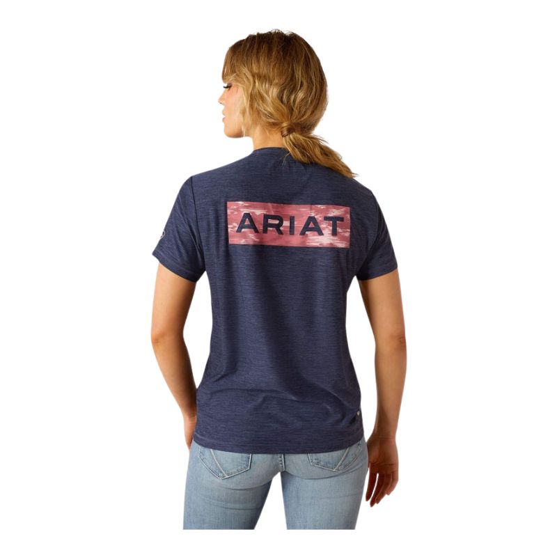 Ariat Women's Short Sleeve Lugna Black Logo Tee Shirt-