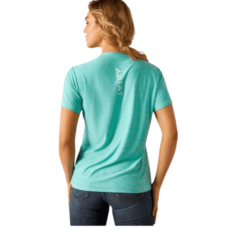 Ariat Women's Short Sleeve Lugna Black Logo Tee Shirt-