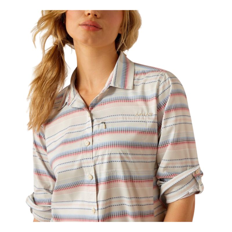 Ariat Women's VentTEK Long Sleeve Shirt- Multi Stitch Stripe