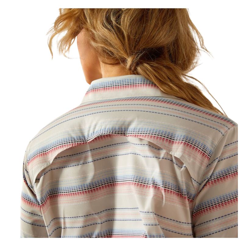 Ariat Women's VentTEK Long Sleeve Shirt- Multi Stitch Stripe