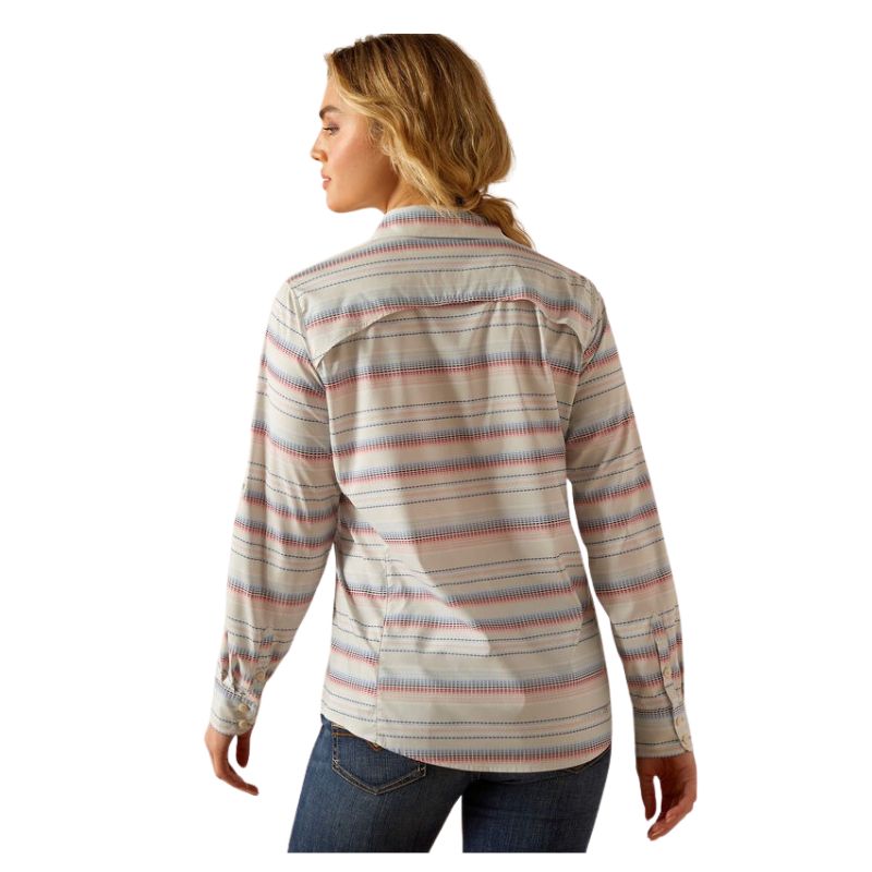Ariat Women's VentTEK Long Sleeve Shirt- Multi Stitch Stripe