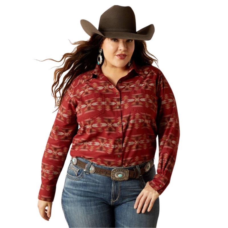 Ariat Women's Billie Jean Long Sleeve Shirt- Sadie Southwest Print