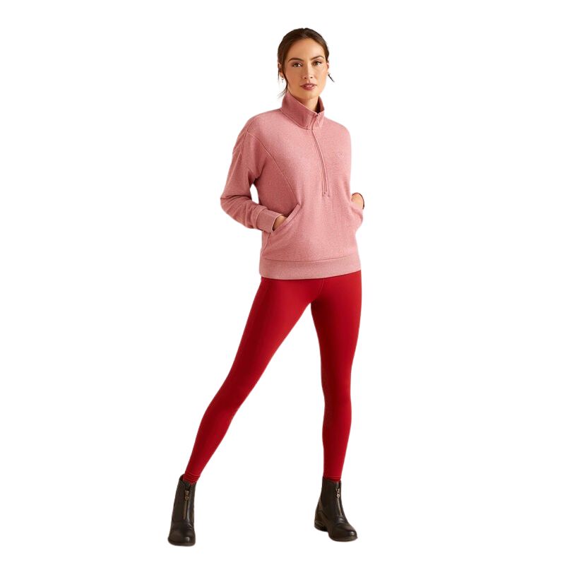Ariat Women's Friday 1/2 Zip Sweatshirt - Dusty Rose