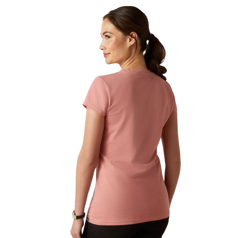 Ariat Women's Live Love Ride Short Sleeve T-Shirt - Dusty Rose