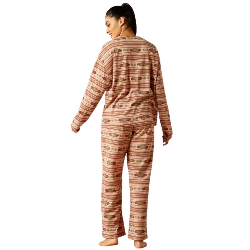 Ariat Women's  Long Sleeve Dreams Pajama Set- Milagro Stripe Print