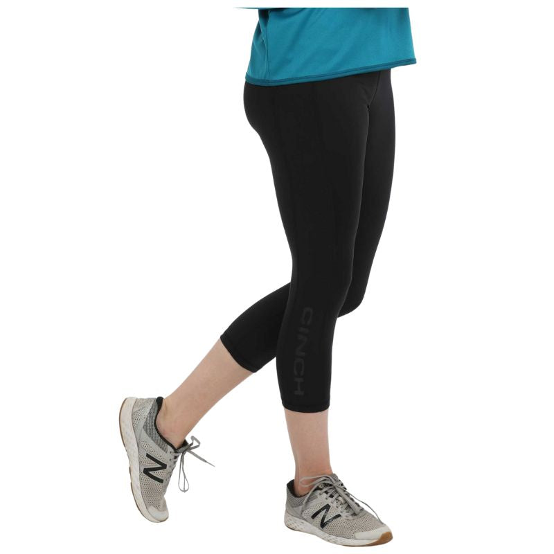 Cinch Women's Crop Legging- Black