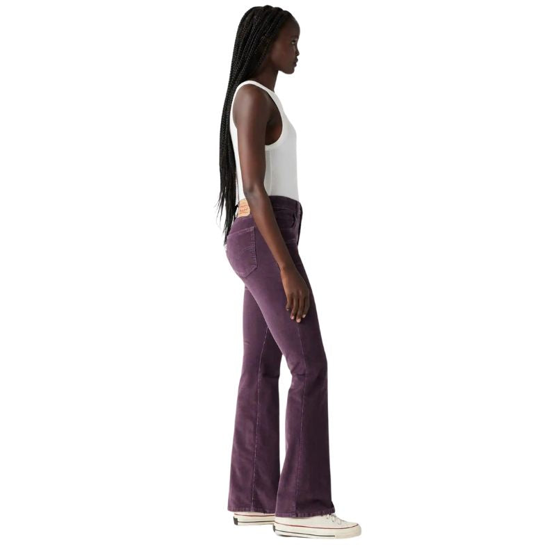 Levi Strauss Women's 726 High Rise Flare - Plum Corduroy