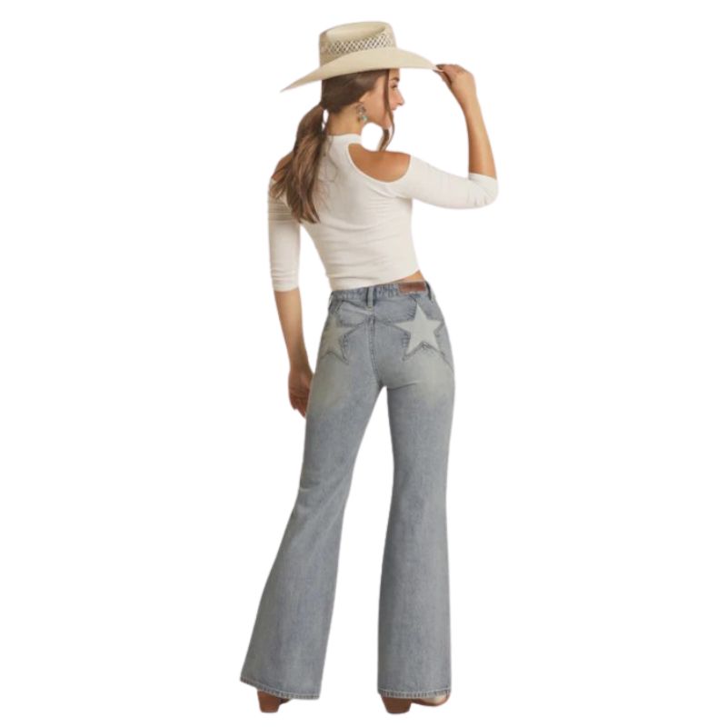 Rock & Roll Women's Star Light Wash Jeans