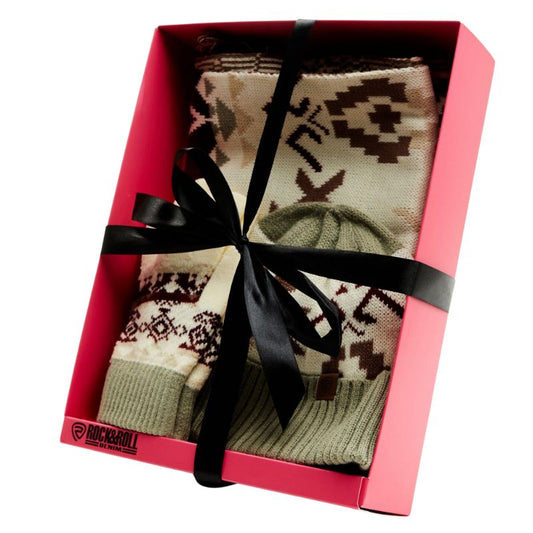 Panhandle Southwest Print  3 piece Scarf Set- Eggshell