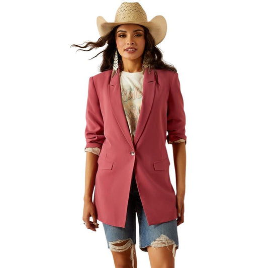 Ariat Women's Ella Blazer- Dry Rose