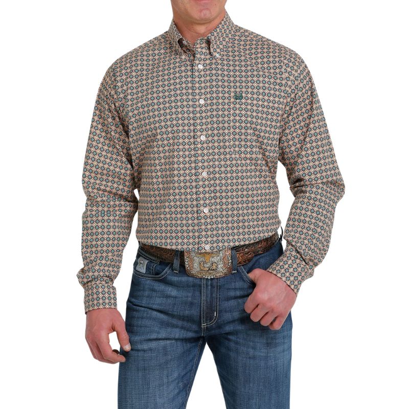 Cinch Men's LS Print Shirt - Multi