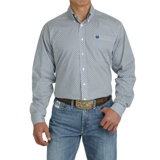 Cinch Men's Long Sleeve Shirt - White