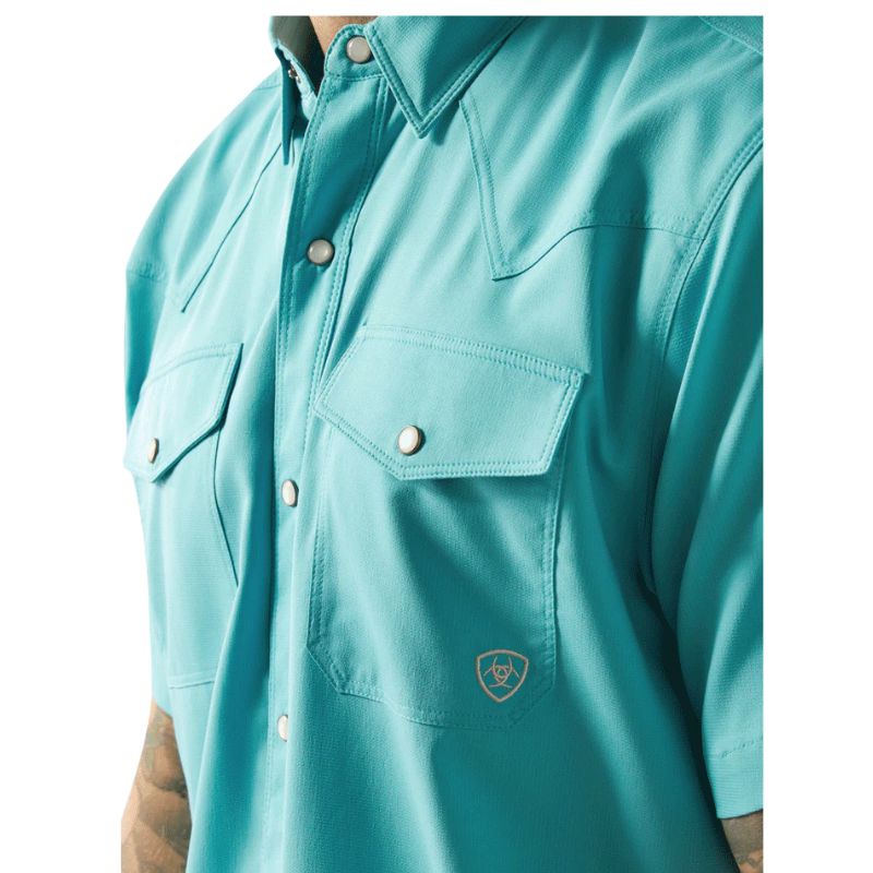 Ariat  Men's Short Sleeve VentTEK Western Fitted Shirt - Assorted Colours