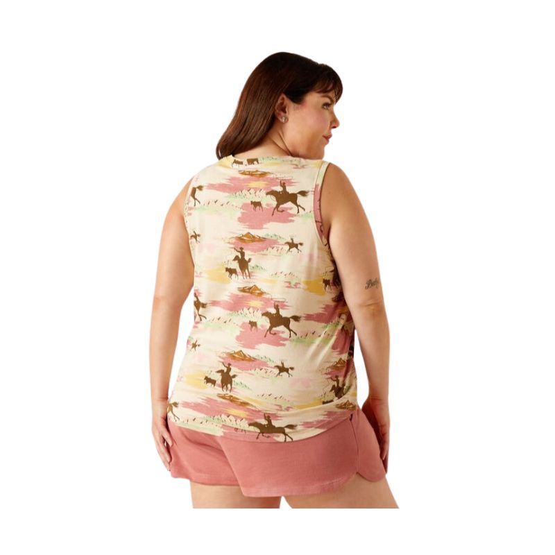 Ariat Women's Hawaiian Tank Top - Oatmeal Heather