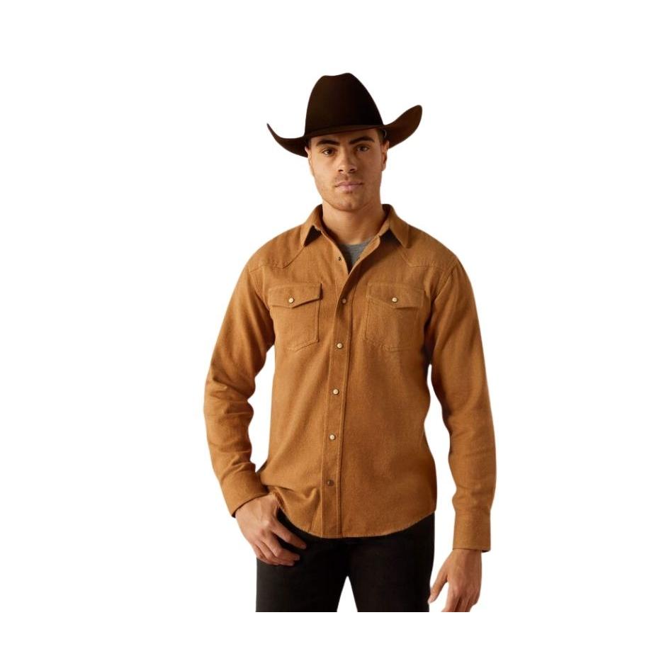Ariat Men's Hyde Retro Fit Long Sleeve Shirt - Pale Khaki