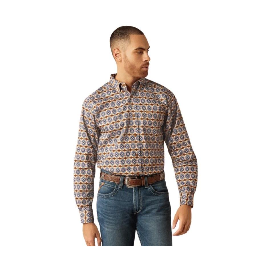 Ariat Men's Tennessee Classic Fit Long Sleeve Shirt - Blue