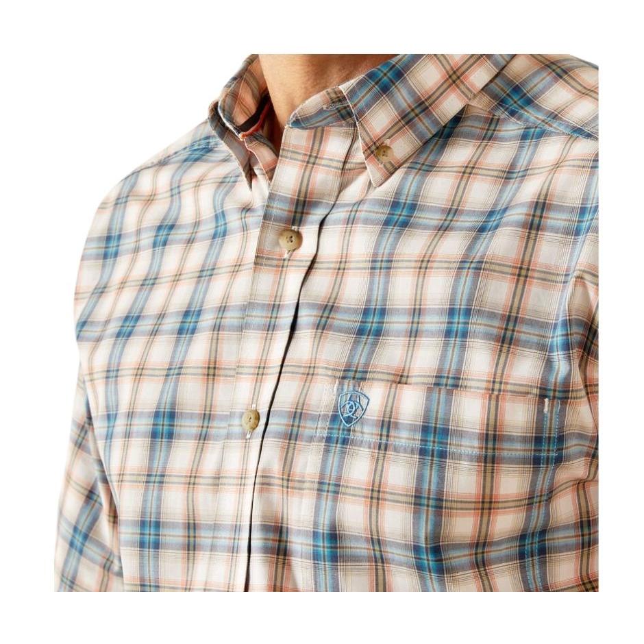 Ariat Men's Pro Series Rowdy Classic Fit Short Sleeve Shirt - Blue Plaid