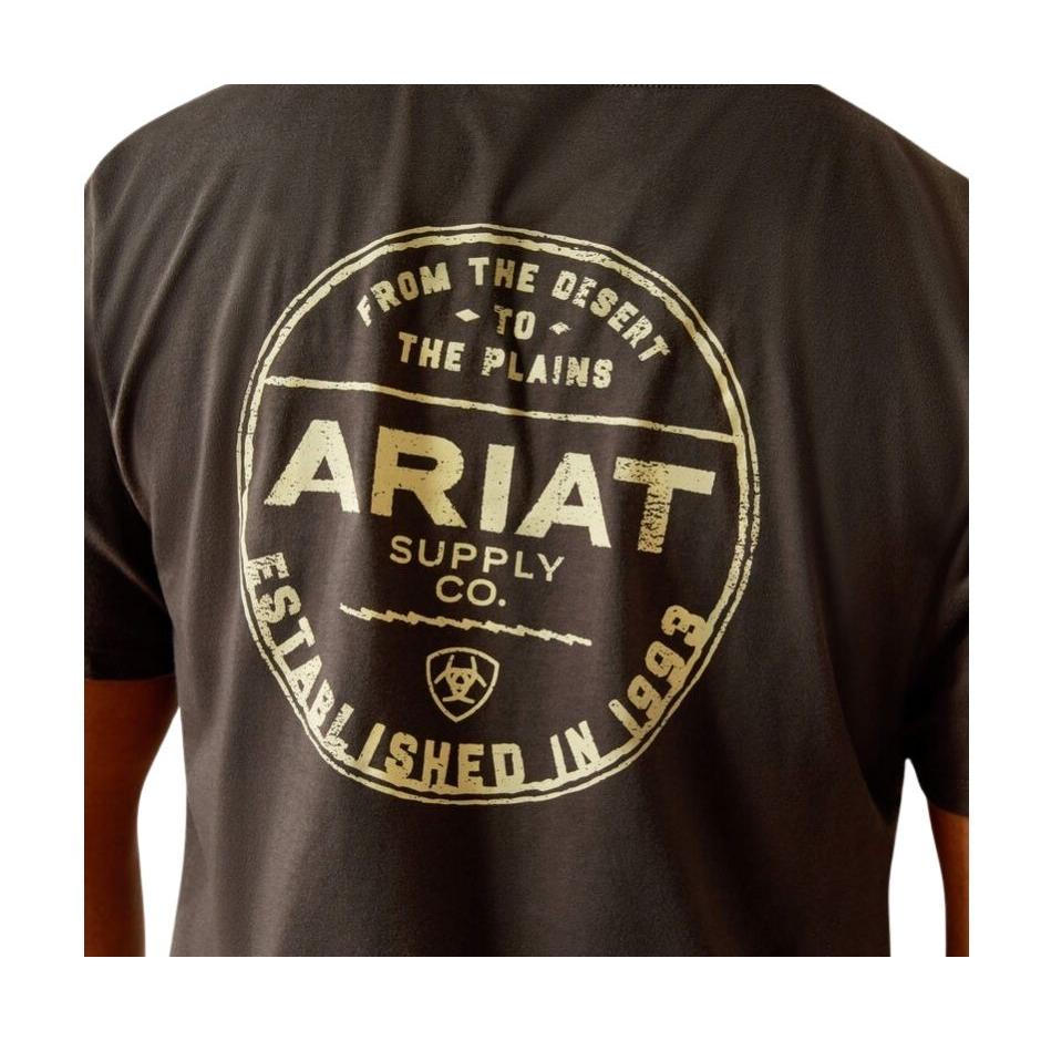 Ariat Men's Short Sleeve Explore Circle Tee Shirt- Vintage Black