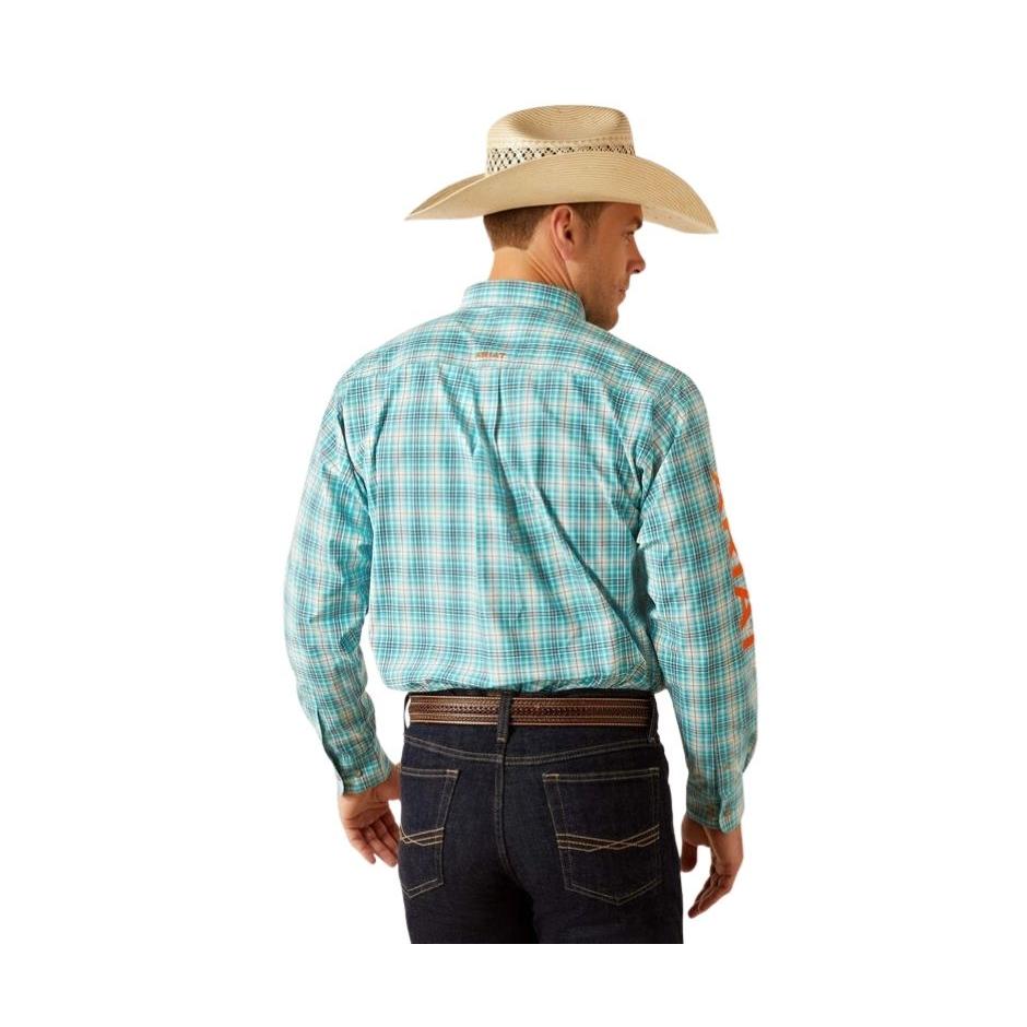 Ariat Men's Team Vincent Classic Fit Long Sleeve Shirt- Turquoise