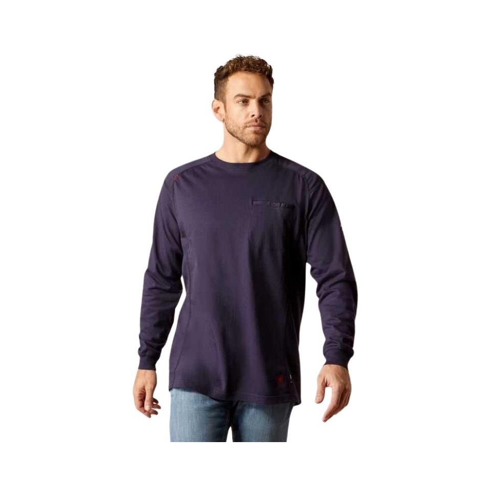 Ariat Men's FR Air True Grit Long Sleeve Shirt - Navy