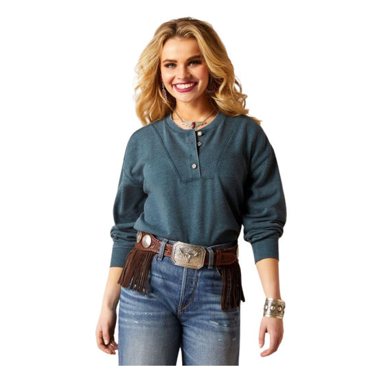 Ariat Women's Ponderosa Crew Sweatshirt - Reflecting Pond