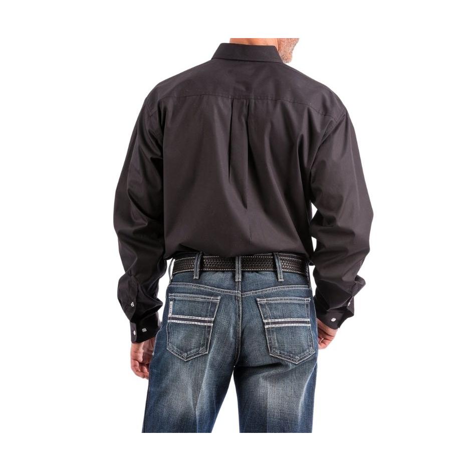 Cinch Men's Classic Fit Cotton Long Sleeve Shirt - Black