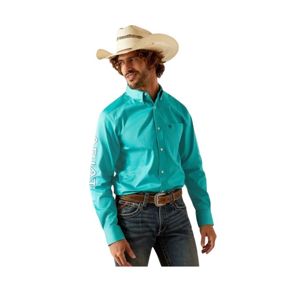 Ariat Men's Team Logo Twill LS Shirt - Assorted Colors