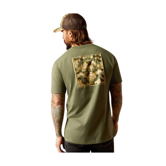 Ariat Men's Duck T-Shirt - Surplus Green