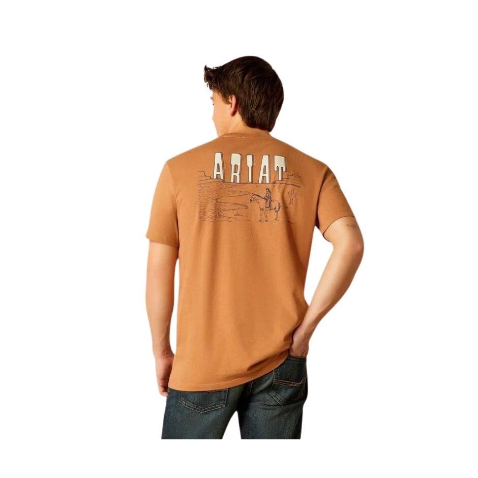 Ariat Men's Horizon Oasis Short Sleeve T Shirt - Chipmunk