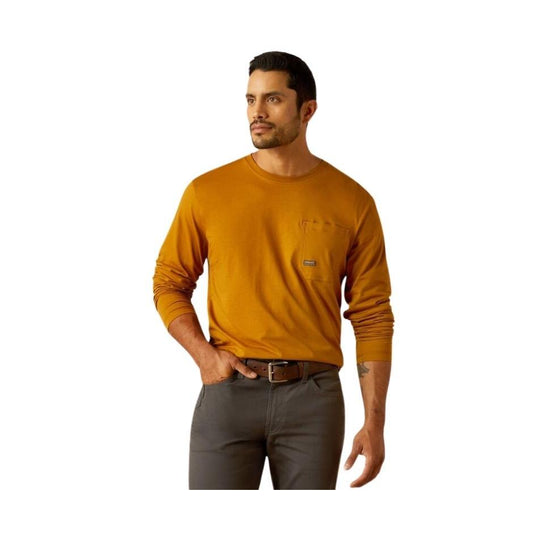 Ariat Men's Rebar Workman Diamond Logo Long Sleeve Shirt - Assorted Colours