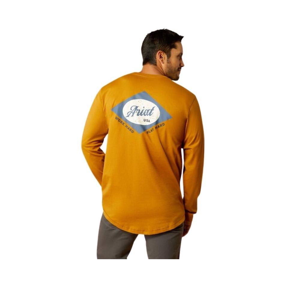 Ariat Men's Rebar Workman Diamond Logo Long Sleeve Shirt - Assorted Colours