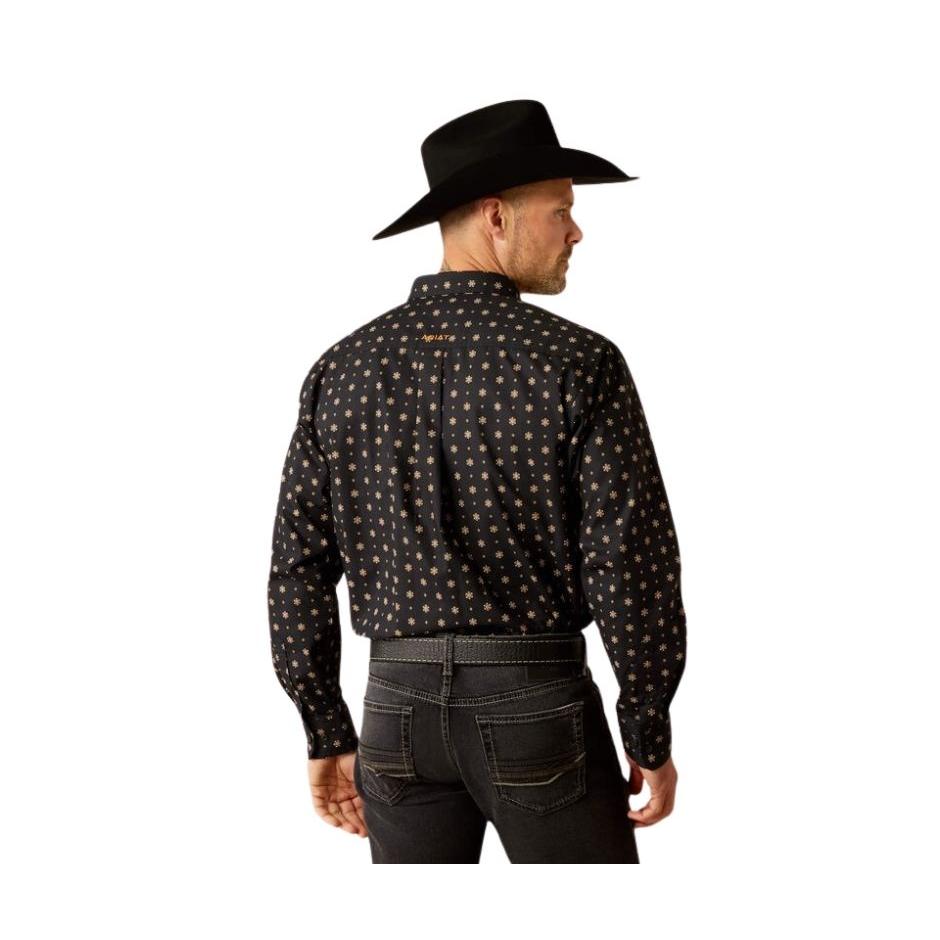 Ariat Men's Long Sleeve Team Kelvin Shirt- Black/ Dark Grey