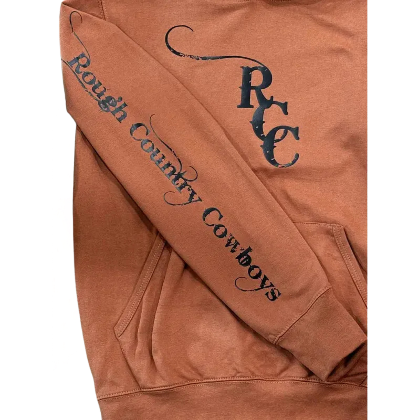 Rough Country Cowboys Long Sleeve Rust Hoodie - Rust