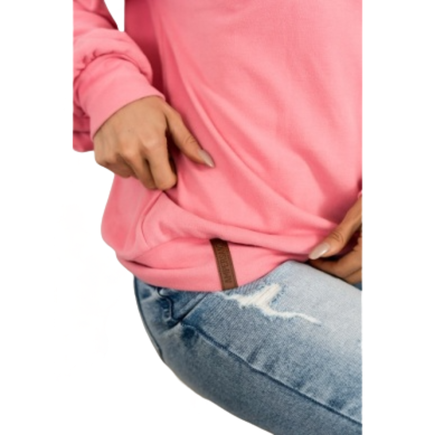 Ampersand Women's Performance Fleece University Pullover - Pink Tulip