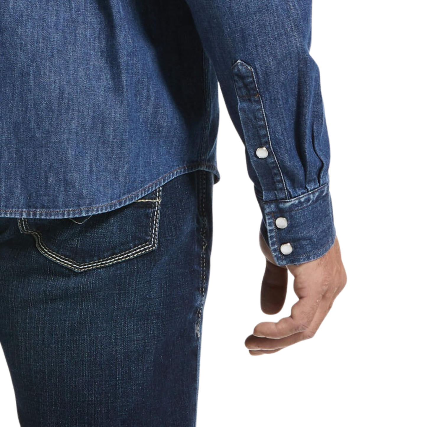 Ariat Men's Denim Retro Long Sleeve Shirt - Stone