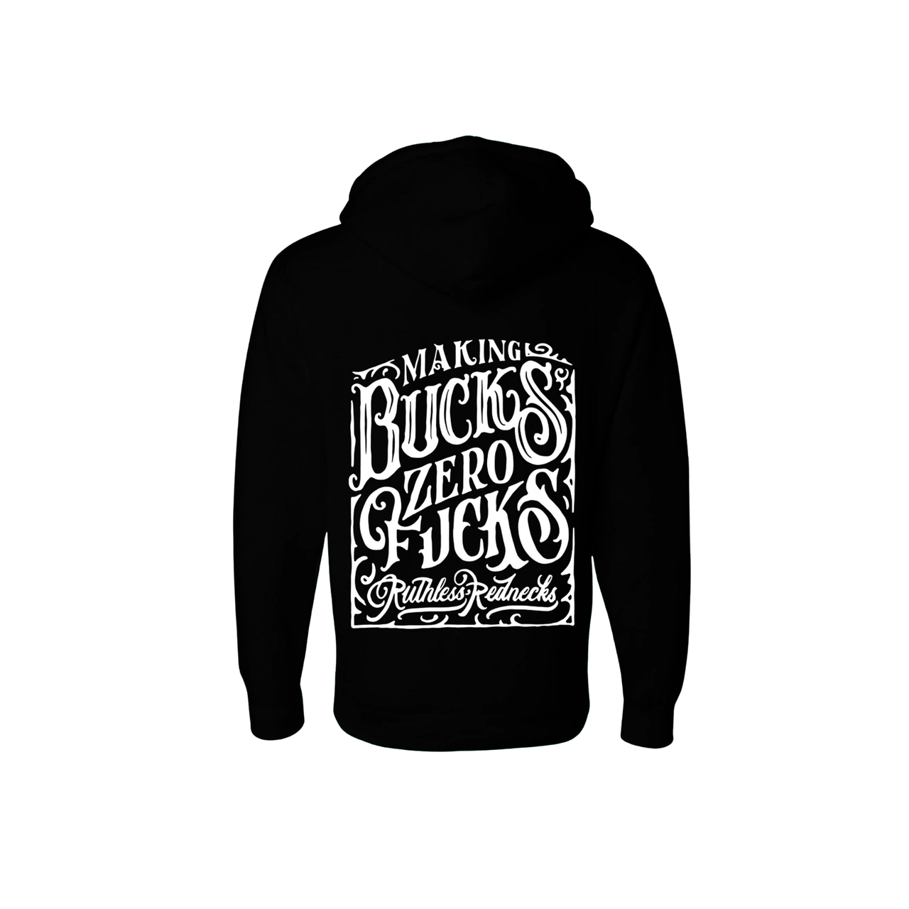 Ruthless Rednecks MBZF Whiskey Heavyweight Hoodie - Black