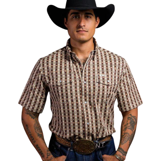 Ferrell Brand Men's The Senior Short Sleeve Snap Shirt