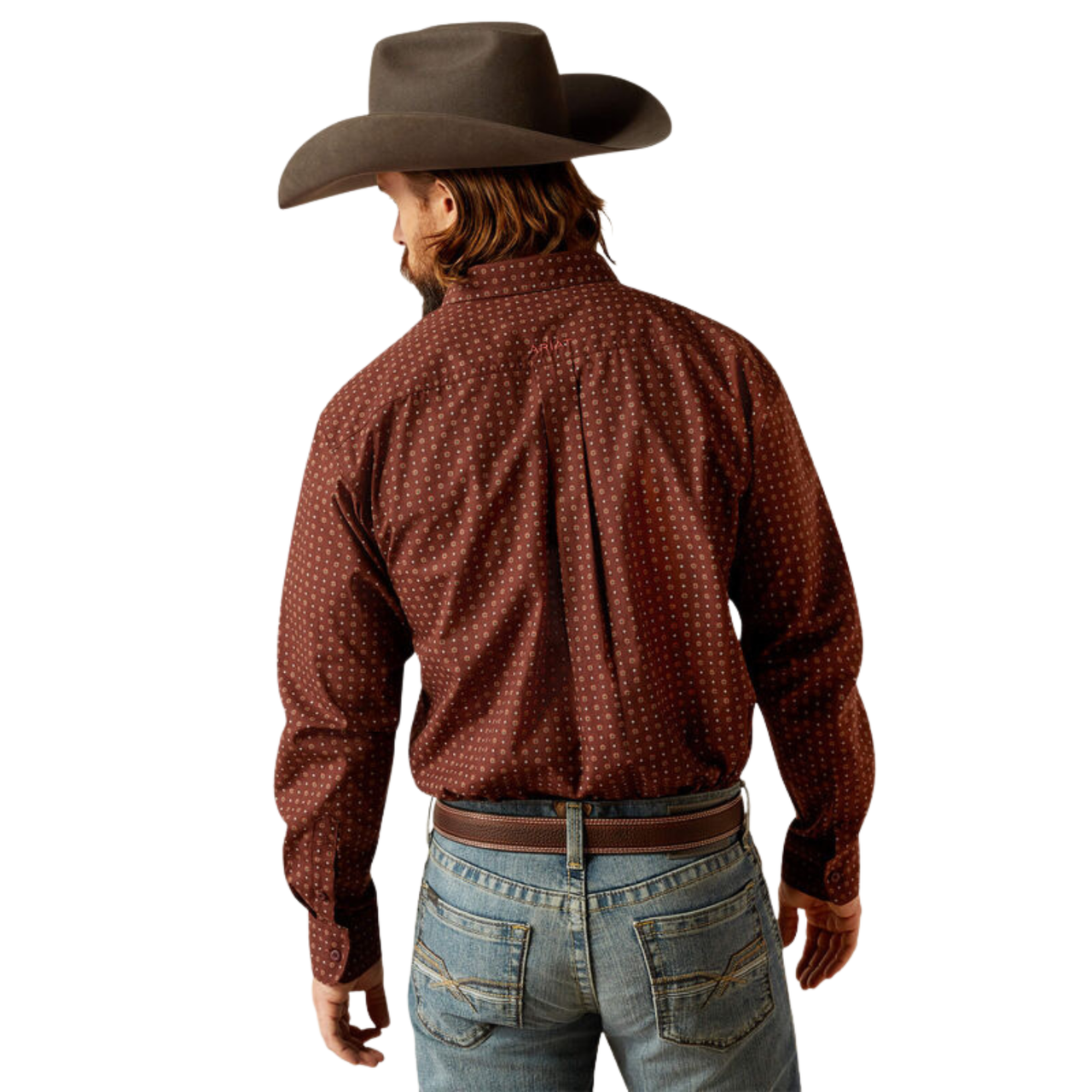 Ariat Men's Seabrook Classic Fit Long Sleeve Shirt - Brown