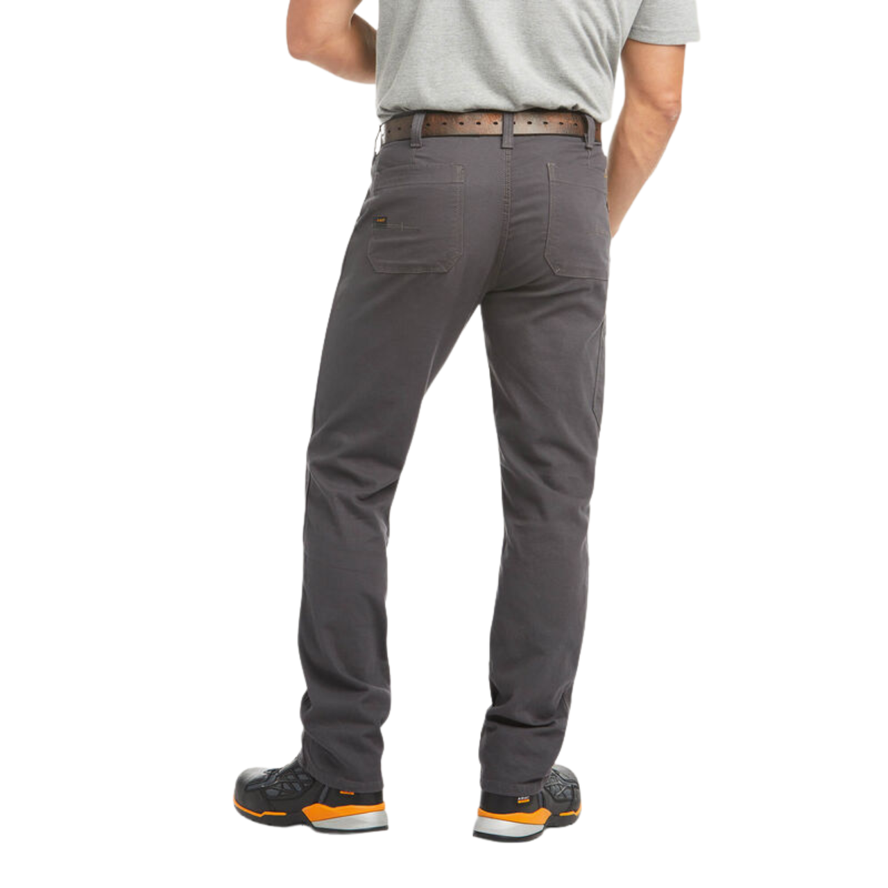 Ariat Men's Rebar M4 Low Rise DuraStretch Stackable Straight Pants - Grey