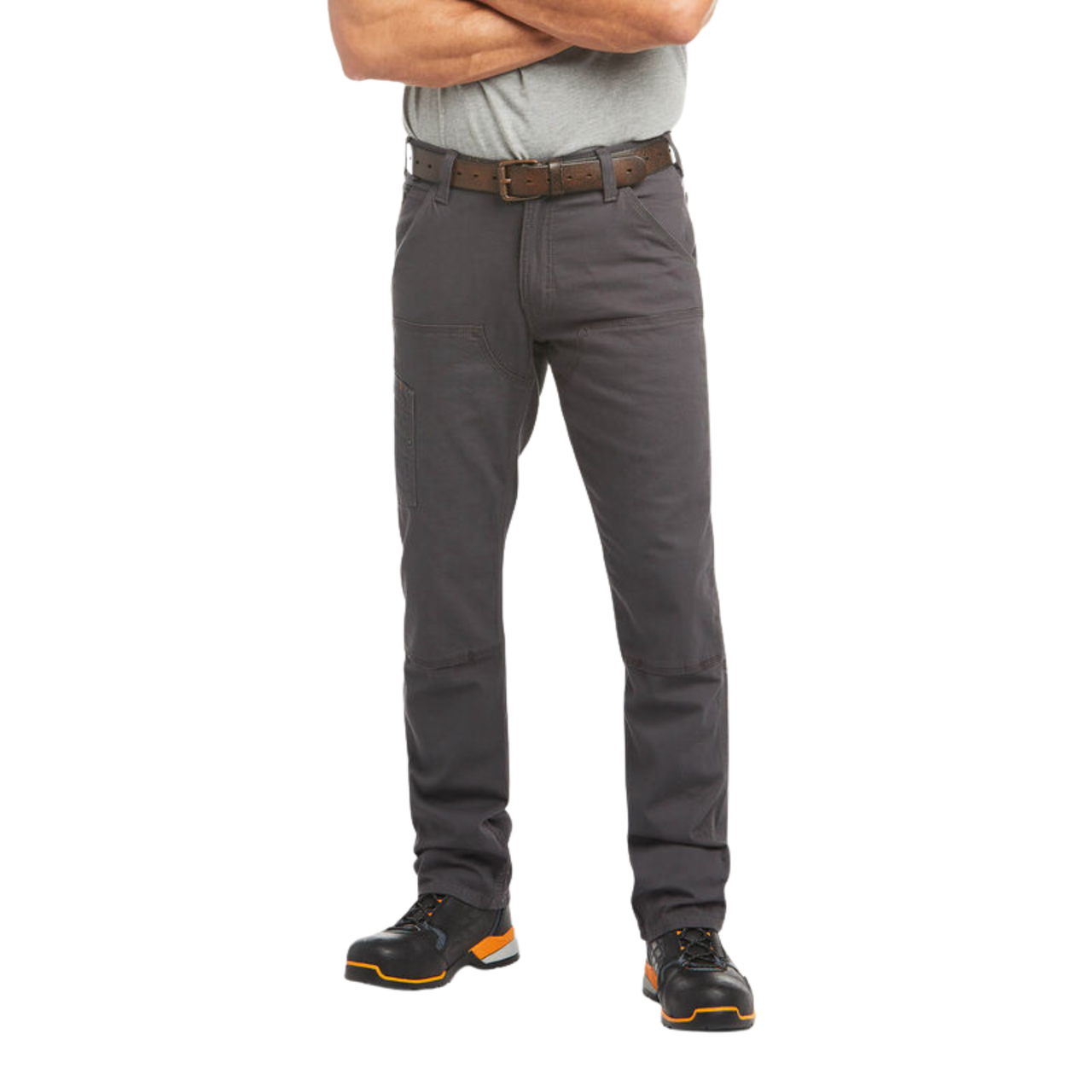 Ariat Men's Rebar M4 Low Rise DuraStretch Stackable Straight Pants - Grey