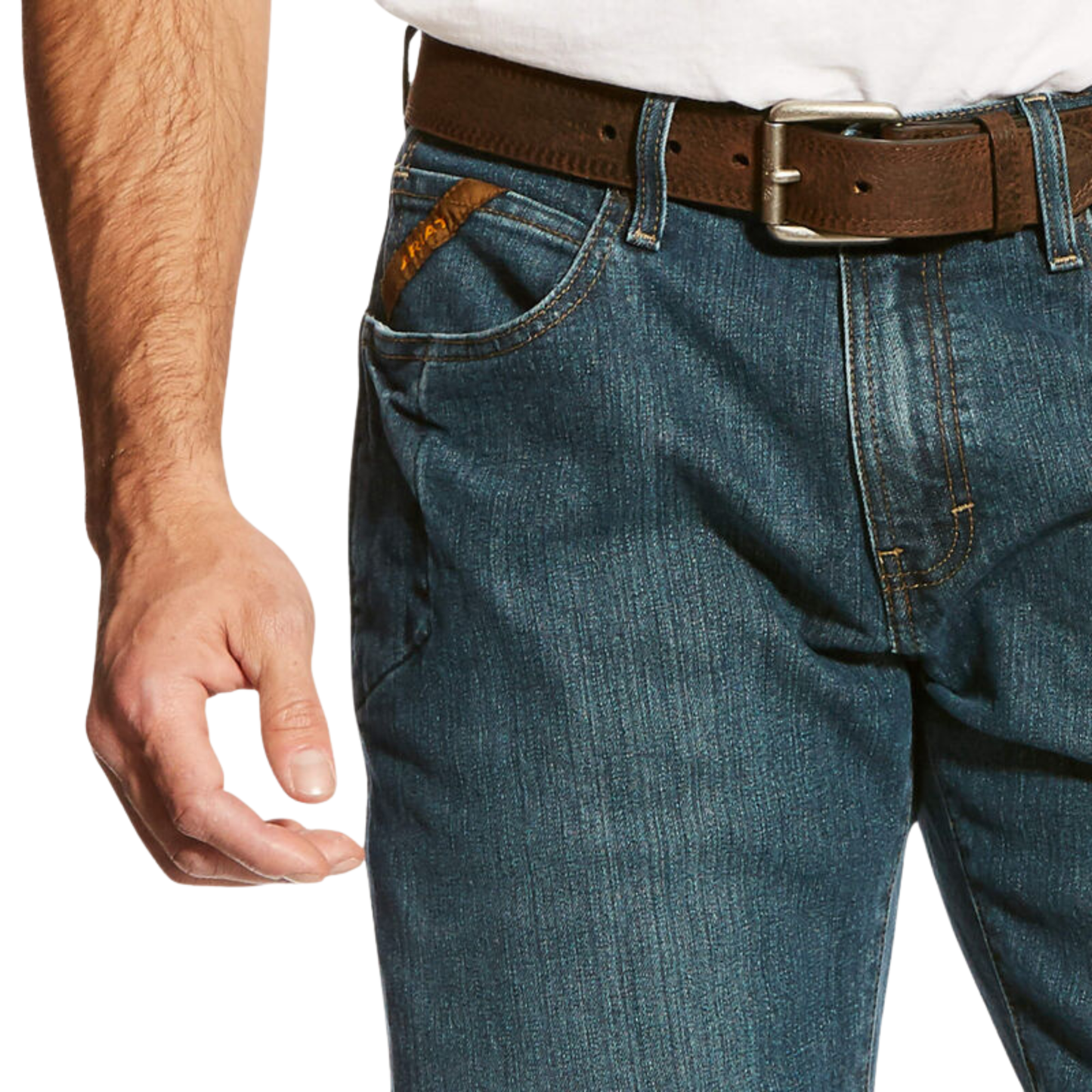 Ariat Men's Rebar M4 Relaxed DuraStretch Basic Bootcut Jeans - Carbine