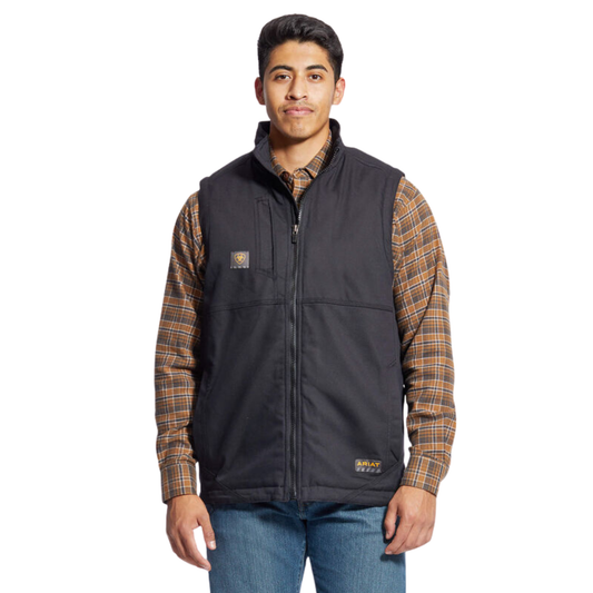 Ariat Men's Rebar DuraCanvas Vest - Black