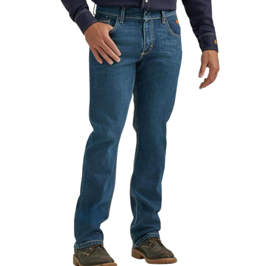 Wrangler Men's FR Retro Slim Boot Jean - Midstone