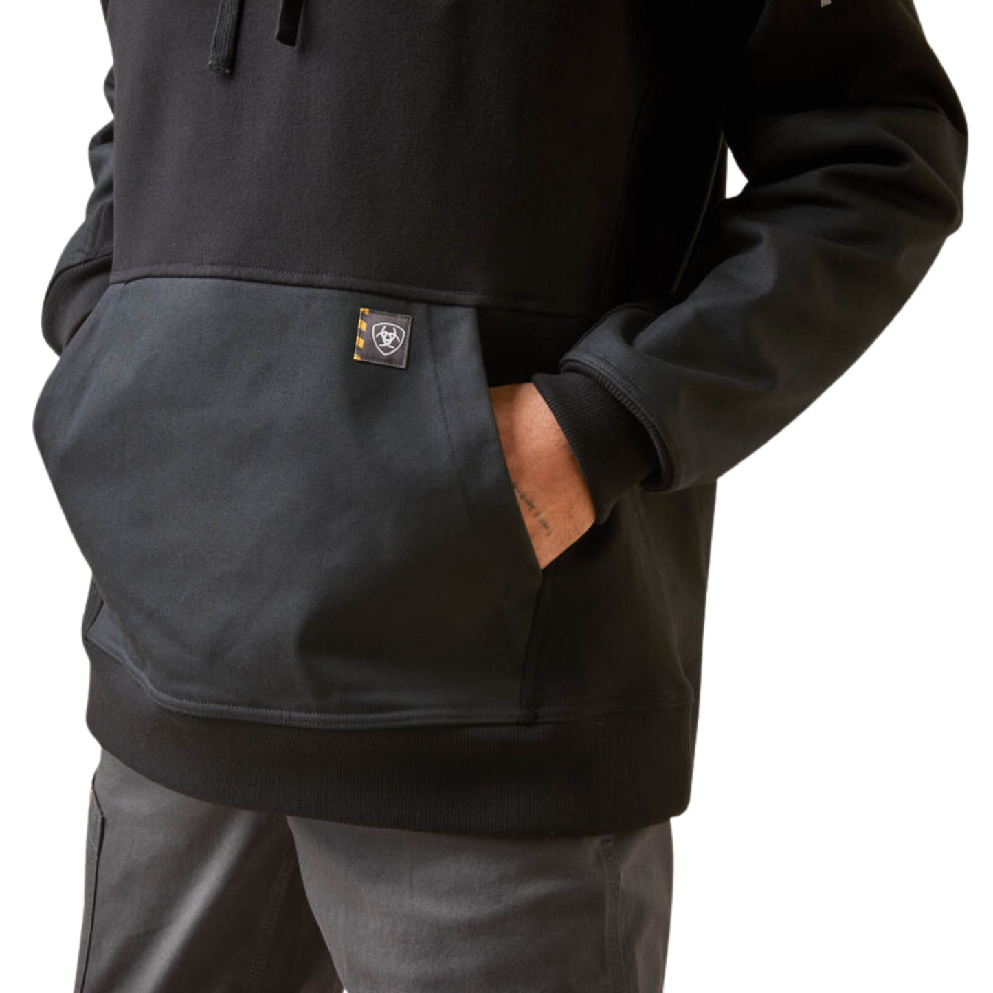 Ariat Men's Rebar Workman DuraCanvas Hoodie - Black