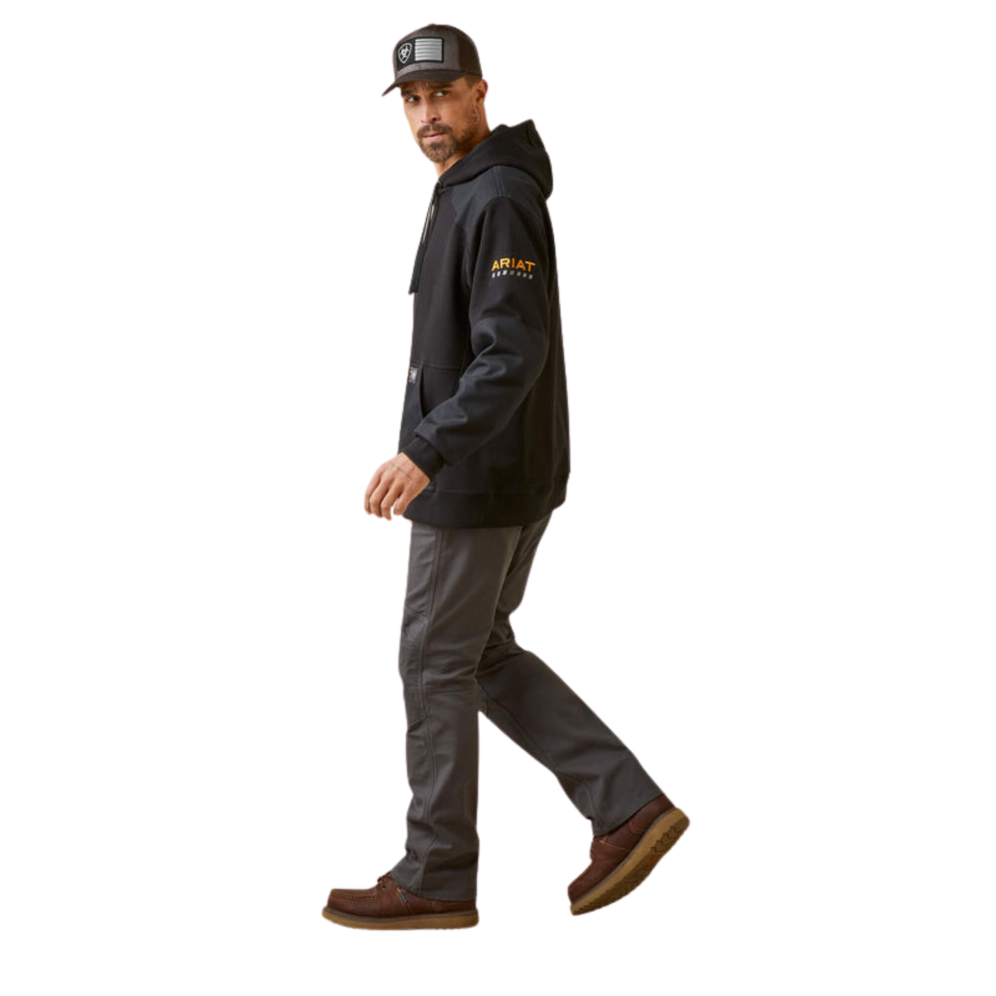 Ariat Men's Rebar Workman DuraCanvas Hoodie - Black