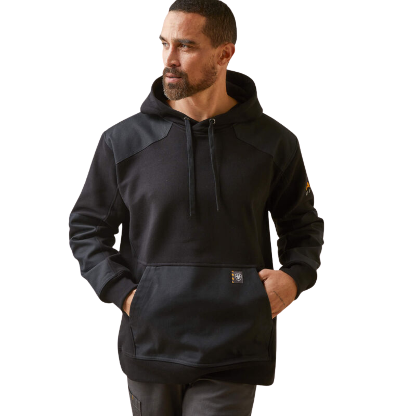 Ariat Men's Rebar Workman DuraCanvas Hoodie - Black