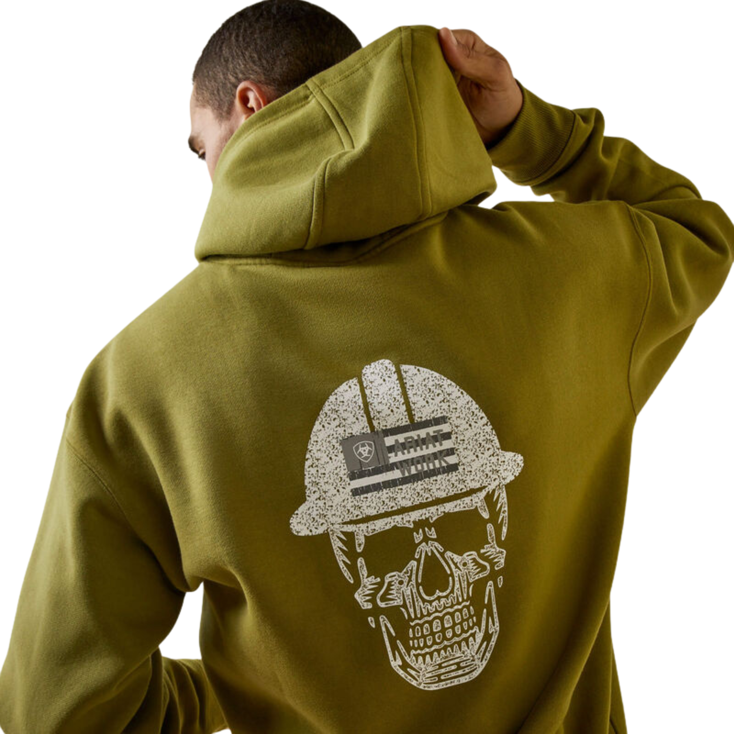 Ariat Men's Rebar Roughneck Pullover Hoodie - Avocado