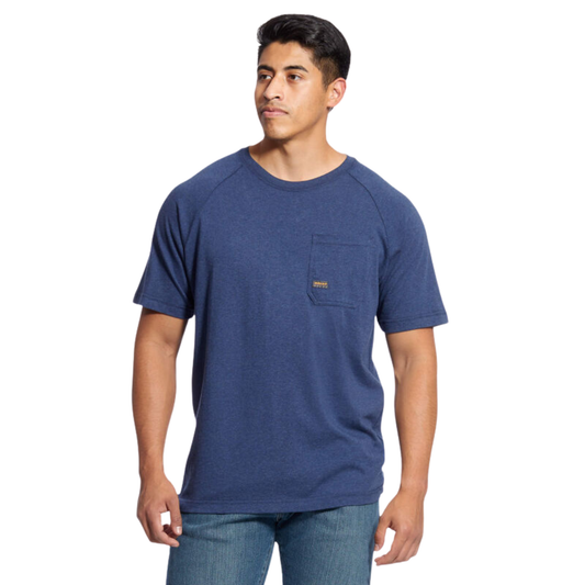 Ariat Men's Rebar Cotton Strong T-Shirt - Navy Heather
