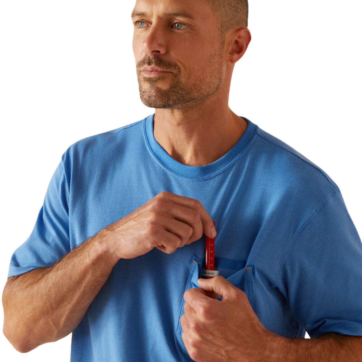 Ariat Men's Rebar Workman 360 Airflow T-Shirt - Campanula Heather